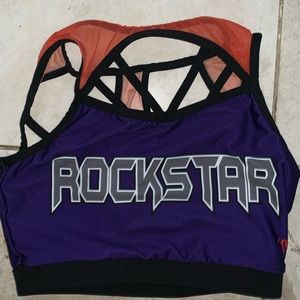 Rockstar cheer sports bra size adult medium
